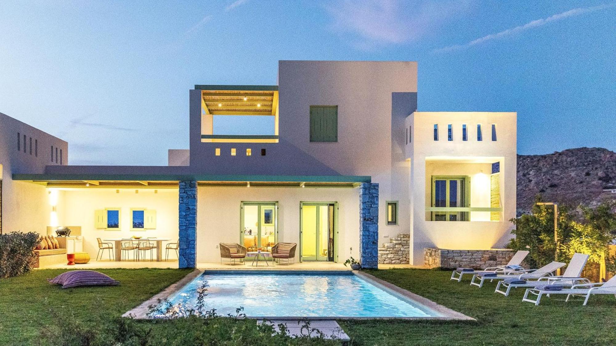 Plioni Villas & Suites Mikri Vigla Bagian luar foto